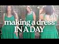 Sewing A Dress In A Day Challenge Making A Designer Inspired Summer Dress Pattern Shirred Hack