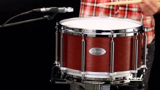 Video thumbnail for Pearl 14x8 African Mahogany Free Floating Snare Drum by Pearl Drums