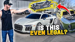I bought the CHEAPEST exhaust for my Audi r8 V10+