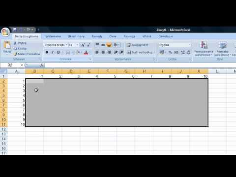 EXCEL 1 dla Spryciarzy Tabliczka mnożenia przy użyciu f tablicowej