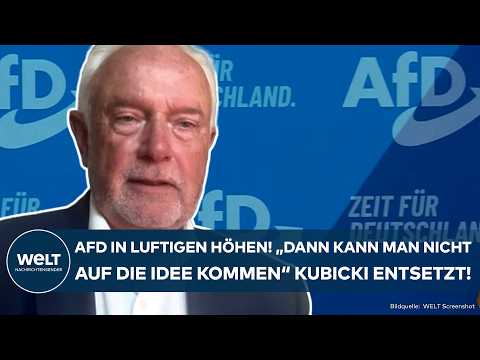 DEUTSCHLAND: AFD in luftigen Höhen! Die Antwort – Weiter so?! Wolfgang Kubicki entsetzt!