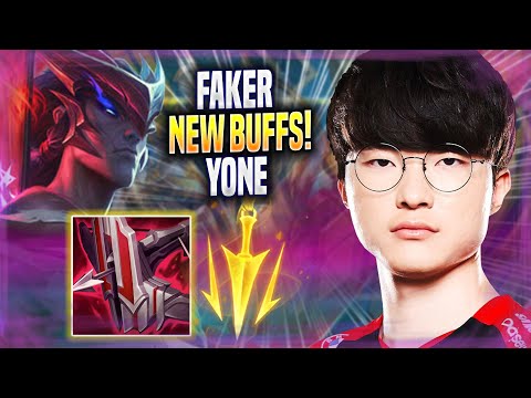 FAKER TRIES YONE WITH NEW BUFFS! - T1 Faker Plays Yone MID vs Ahri! | Season 2022