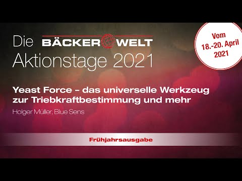 Holger Müller: Yeast Force – das universelle Werkzeug zur Triebkraftbestimmung und mehr