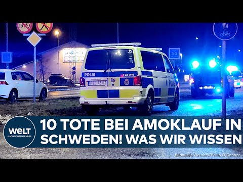 SCHOCK IN SCHWEDEN: Polizei meldet 10 Tote bei Amoklauf in Schule in Örebro – Was wir wissen