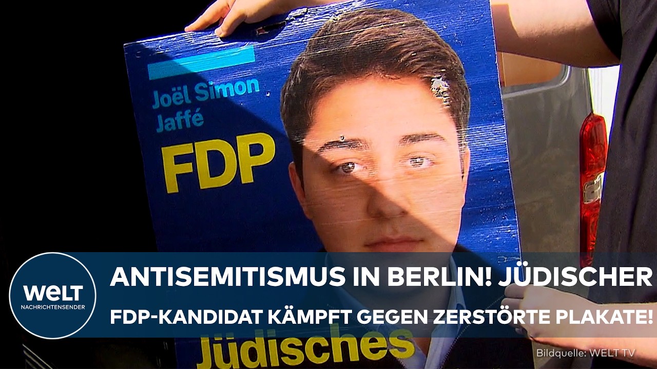 ANGRIFFE AUF WAHLPLAKATE: Jüdischer FDP-Kandidat bleibt trotz zerstörter Plakate kämpferisch!