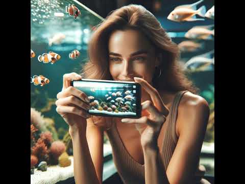 Fische im Aquarium durch Glas fotografieren und filmen. Tipps mit dem Smartphone durch eine Glass...