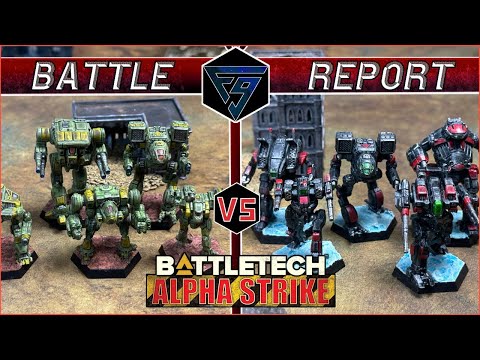 Battletech Alpha Strike Battle Report - Clan Jade Falcon VS Wolf's Dragoons