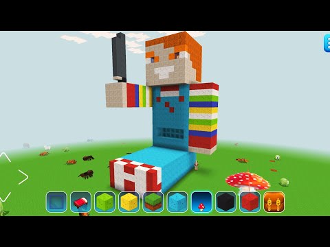 MoBiGaffer - RealmCraft with Skins Export to Minecraft Gameplay #271 (iOS & Android) | Scary Chucky Doll