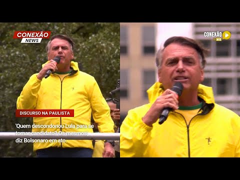 Vídeo: 'Quem descondonou Lula para se tornar candidato? Os mesmos', diz Bolsonaro em ato, em São Paulo (SP).