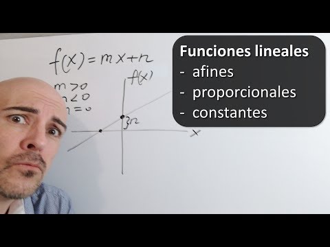 🔴 FUNCIONES LINEALES  AFINES, PROPORCIONALES Y CONSTANTES (y=mx+b)