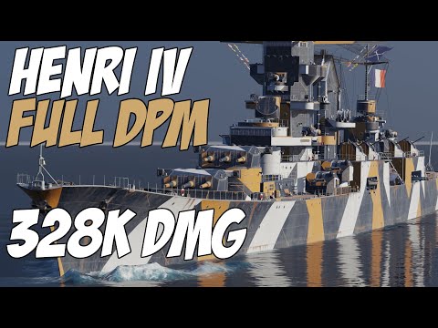HENRI IV 20,3 CONCEALMENT - 328 K DMG - World of Warships