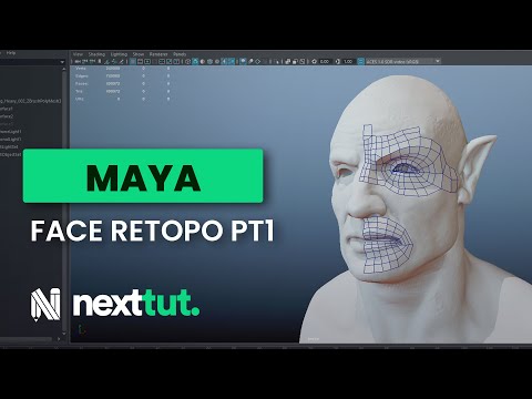 MAYA Tutorial Face Retopolgoy Part 1