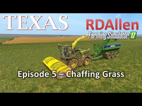 Farming Simulator 17 MP Texas E5 - Chaffing Grass with the John Deere