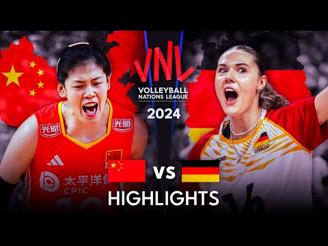 🇨🇳 CHINA vs GERMANY 🇩🇪 | Highlights | Women's VNL 2024