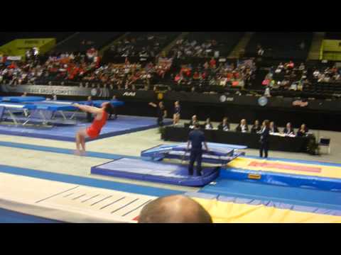 2014 Maxim Shlyakin RUS pass 1 Prelims 1718 Mens Tumbling World Age Group Champs USA