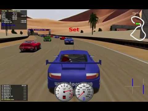 TORCS gameplay car2-trb1 versus all on Road Tracks  - Noye desert