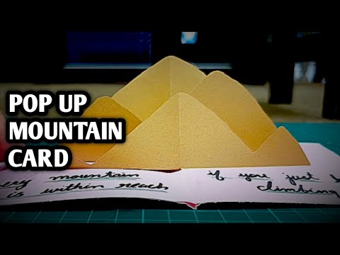 Pop Up Mountain Card tutorial #scrapbooking  #popup #somiclive
