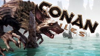 Amazing Brimstone Pool & WereRat-Wolf-Hyena-Thingy | CONAN EXILES | S01E19 | Multiplayer Gameplay