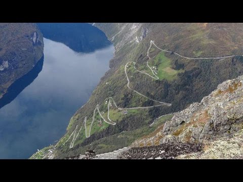 Norge Eagle Road Mountain route 63 to Geiranger Norway
