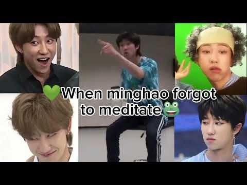 when minghao forgot to meditate ????