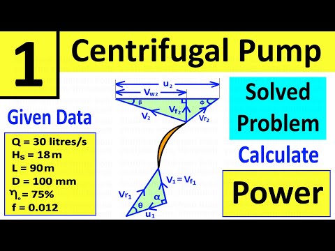 Problem 1: Centrifugal Pump | Determine Power required to drive the pump | Shubham Kola
