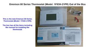 How to Remove an Old White-Rodgers and Install a New Emerson 80-Series (1F83H-21PR) Thermostat
