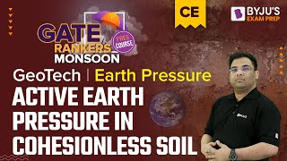 Active Earth Pressure for Cohesionless Soil | Geotechnical Engineering | GATE 2023 Civil (CE) Exam