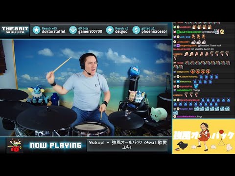 The8BitDrummer played 強風オールバック(feat. 歌愛ユキ) on drum !!!