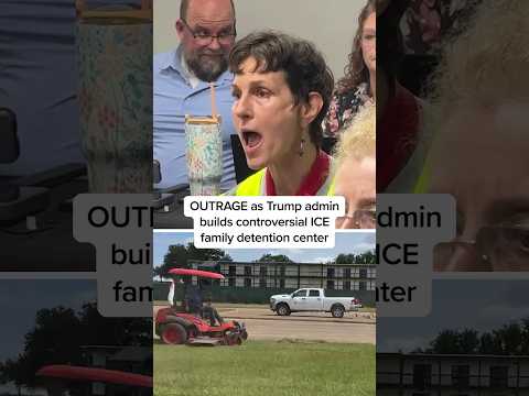 OUTRAGE as Trump admin builds controversial ICE family detention center