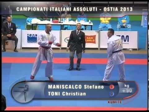 Campionato Italiano Assoluto di Karate - Kumite 2013 Finale +90 kg Maniscalco - Toni