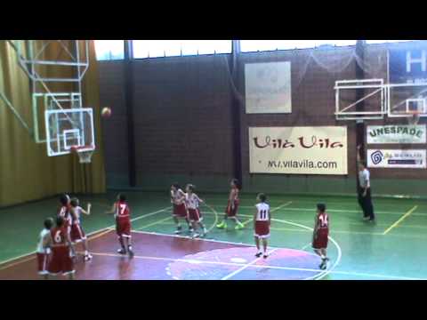 Triple Algué assistència Jordi Gálvez al partit La Salle Manresa - Mini Vermell Manresa. Nov 11