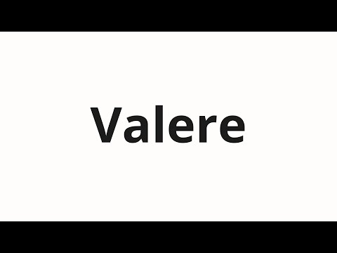 How to pronounce Valere