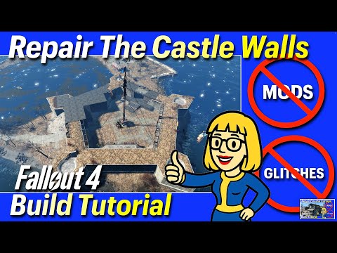 Fallout 4 The Castle Wall Repair (No Mods/Glitches Tutorial)