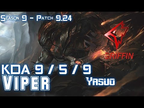 GRF Viper YASUO vs APHELIOS ADC - Patch 9.24 KR Ranked