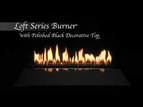 Loft Series Burner with Black Polished Decorative Top by Empire Comfort Systems