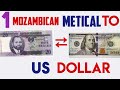 Us Dollar To Mozambican Metical Currency Exchange Rates Forex Today 08 JULY 2024