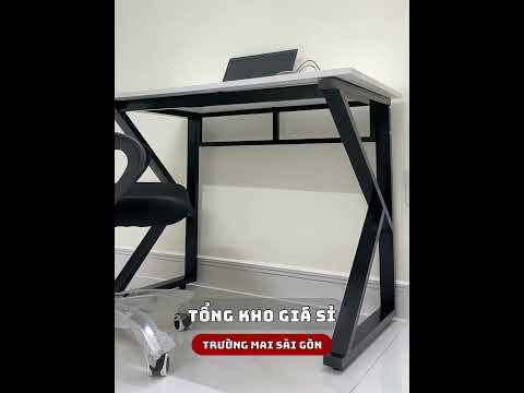Bàn Làm Việc Văn Phòng Chân Sắt Chữ K - BLV4