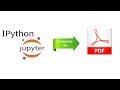 convert ipython notebook to pdf (Best and Easy way)