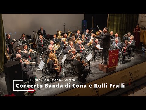 Concerto "Note di Natale" della Banda di Cona e Rulli Frulli Sala estense 2025 (4k)