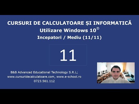 Curs de Windows 10 / Utilizare PC pentru incepatori - 11 / 11 – Paint, Task Bar, Settings