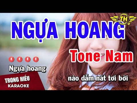 Karaoke Ngựa Hoang Tone Nam Nhạc Sống | Trọng Hiếu