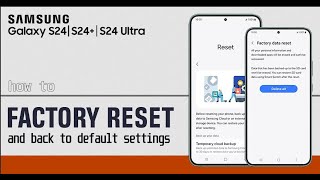 How to reset forgotten password pin password Samsung S24 S24 Plus S24 Ultra SOFT AND HARD RESET