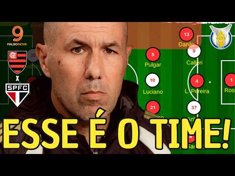 FLAMENGO x SÃO PAULO: A MELHOR ESCALAÇÃO PARA VENCER NO MARACANÃ