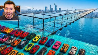 GTA V Online: CORRIDA no TÚNEL DE VIDRO infinito! 