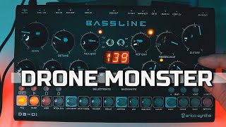 Video thumbnail for 💥 ERICA SYNTHS BASSLINE DB-01 💥  - DRONE MONSTER - by Another Machines