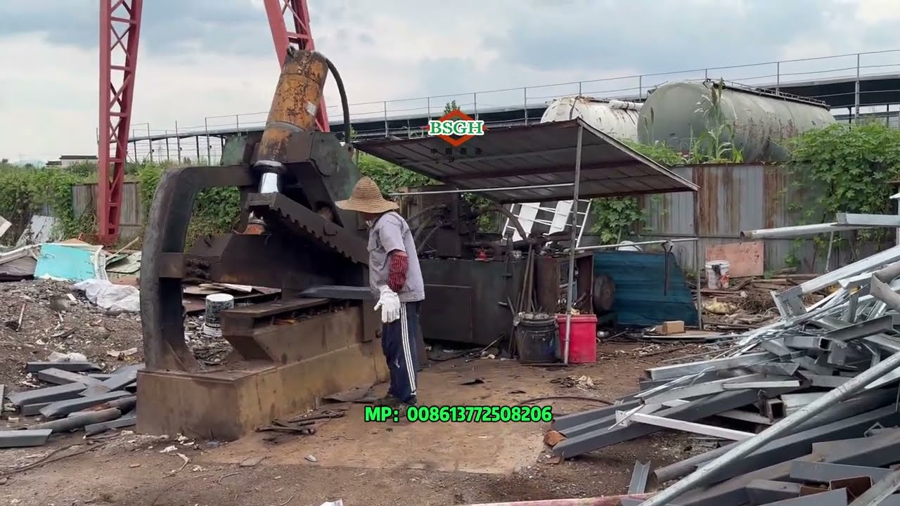 Heavy-Duty Hydraulic Scrap Metal Tiger Shear | Powerful Scrap Metal Shear for Large Steel Cutting