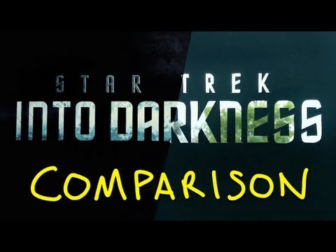 Star Trek Into Darkness Trailer 2 - Homemade Side By Side Comparison