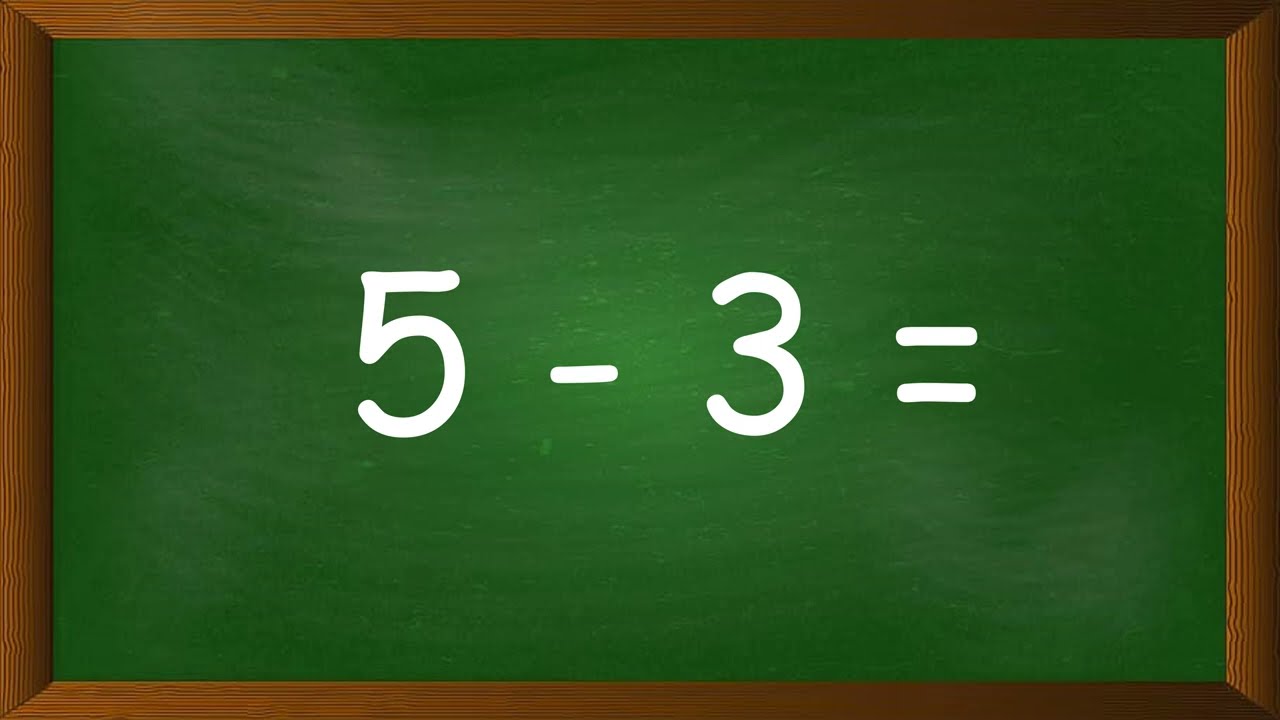 SINGLE DIGIT SUBTRACTION FLASH CARDS | Solve the Sums | 20 Subtraction Flash Cards for Beginners