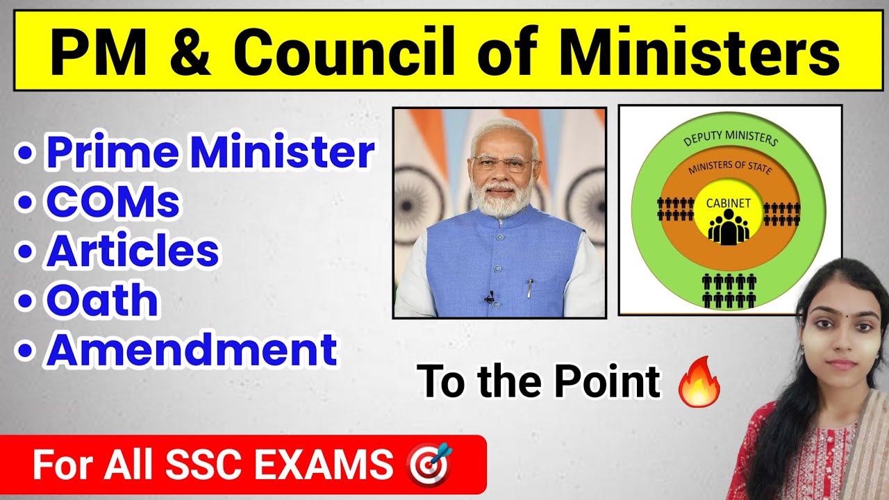 Prime Minister and Council of Ministers | Indian Polity GK for SSC exams