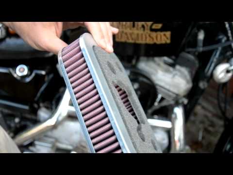 New S&S airfilter on 1990 Harley Davidson sportster 1200
